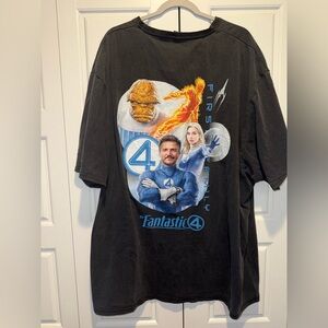 Cakeworthy Fantastic Four Graphic Short-Sleeve Shirt - Black - 4XL